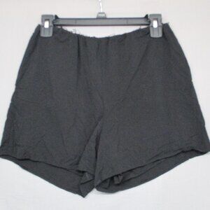Chino Shorts With pockets Raw Hem Top Black Women Size S